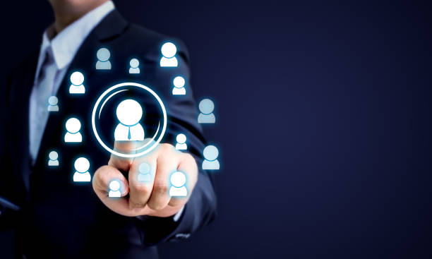 Human resources, CRM and recruitment business concept, Copy space